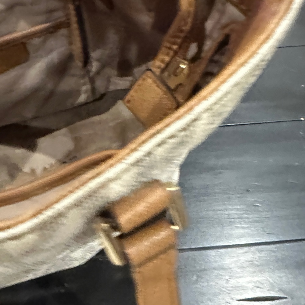 Michael Kors Signature Cream and Brown Tote - Picture 5 of 9